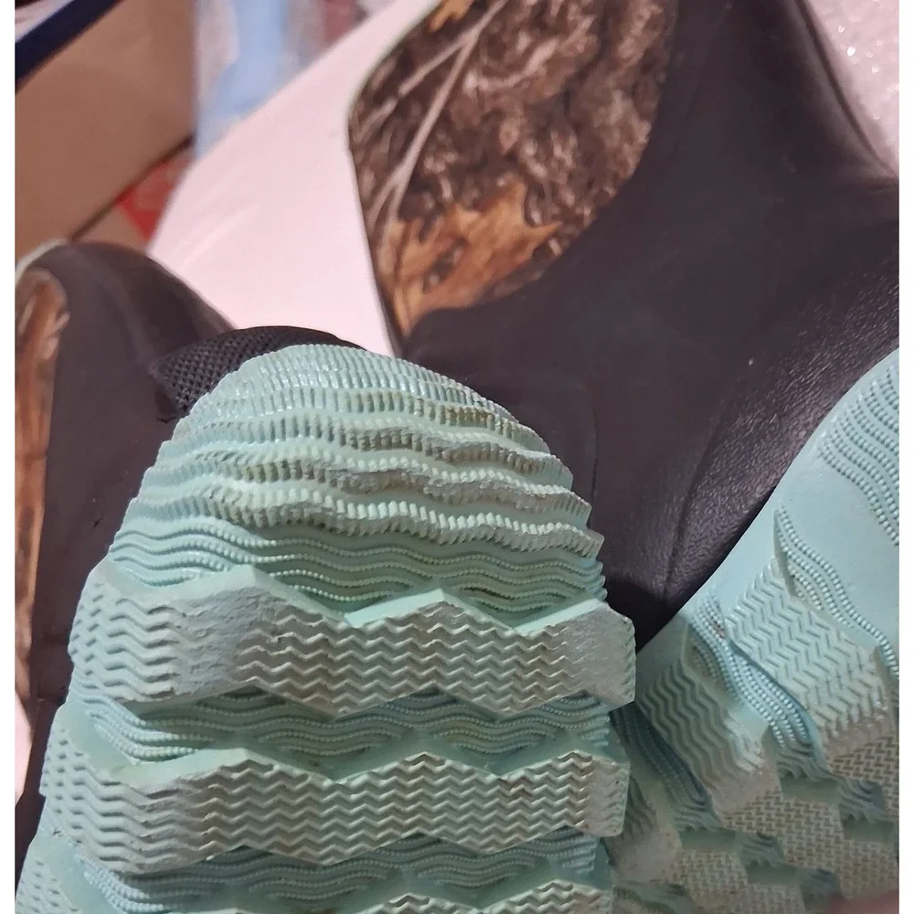 TIDEWE Rubber Boots for Women Multi-Season with Steel‎ Shank, Tree Camo Size 5